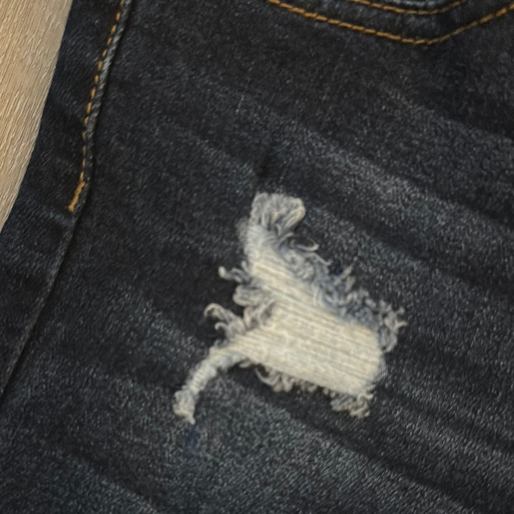 Celebrity Pink Blue Girl’s Distressed Blue Jeans Skinny 6X - Picture 3 of 9